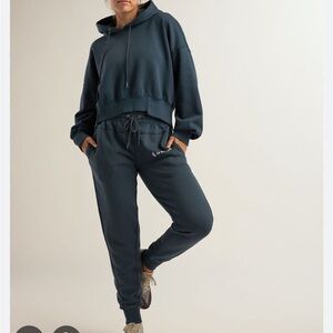 Free People FP Movement Undefeated Hoodie Sweatshirt Sweats Set Midnight Navy